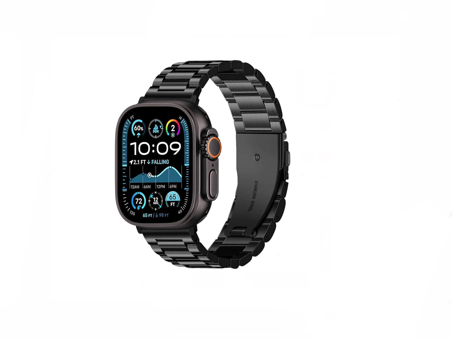 Cinturino in acciaio nero Apple Watch Ultra (49mm)
